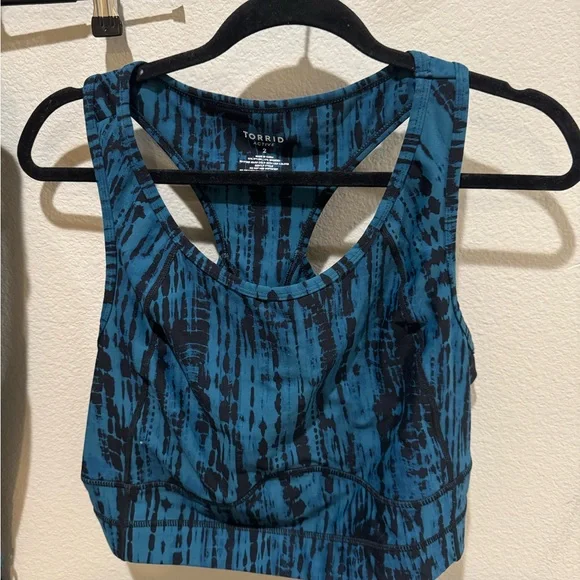TORRID blue and black tie dye active set - Picture 2 of 9